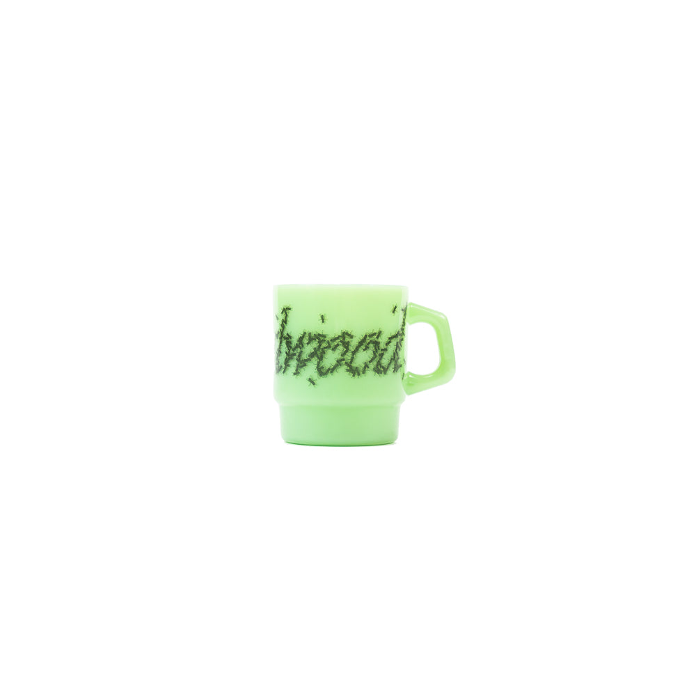 Flies Milk Glass Mug (Jade)