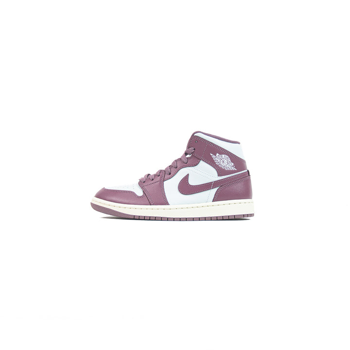 Wmns Air Jordan 1 Mid (Pure Platinum/Sky J Muave-Sail)
