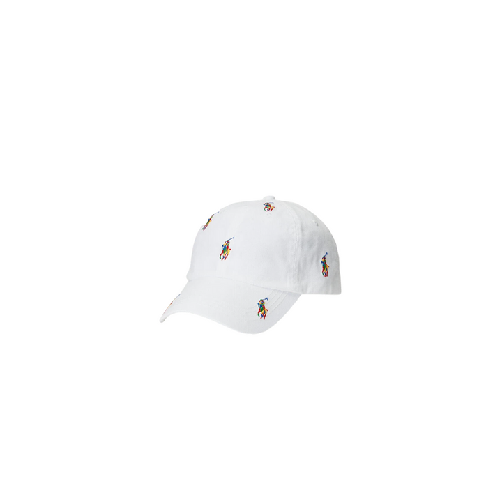 AO Embroidery Chino Sport Cap (Pure White/Multi)