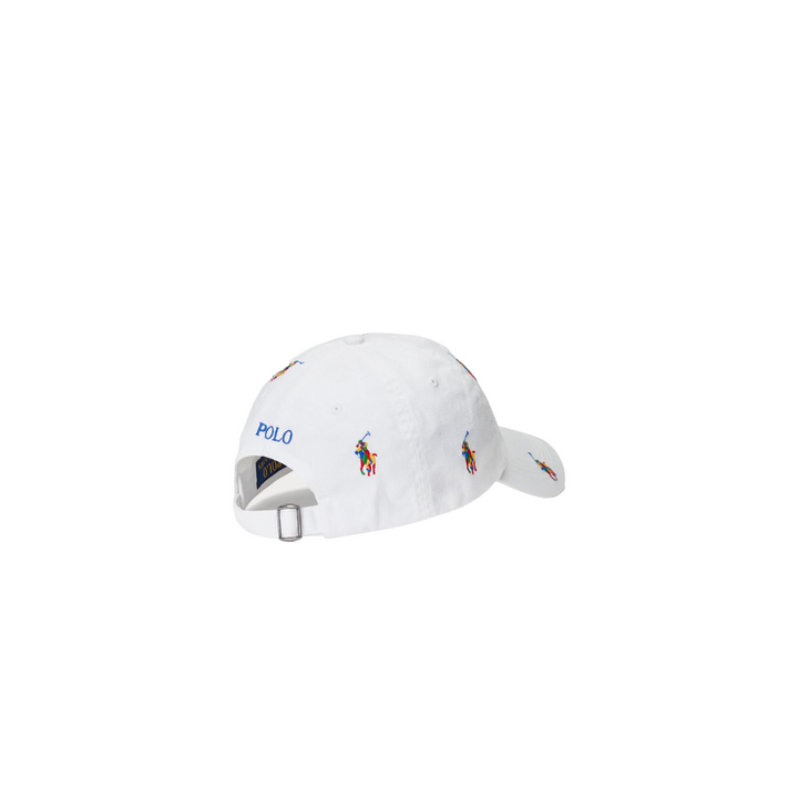 AO Embroidery Chino Sport Cap (Pure White/Multi)