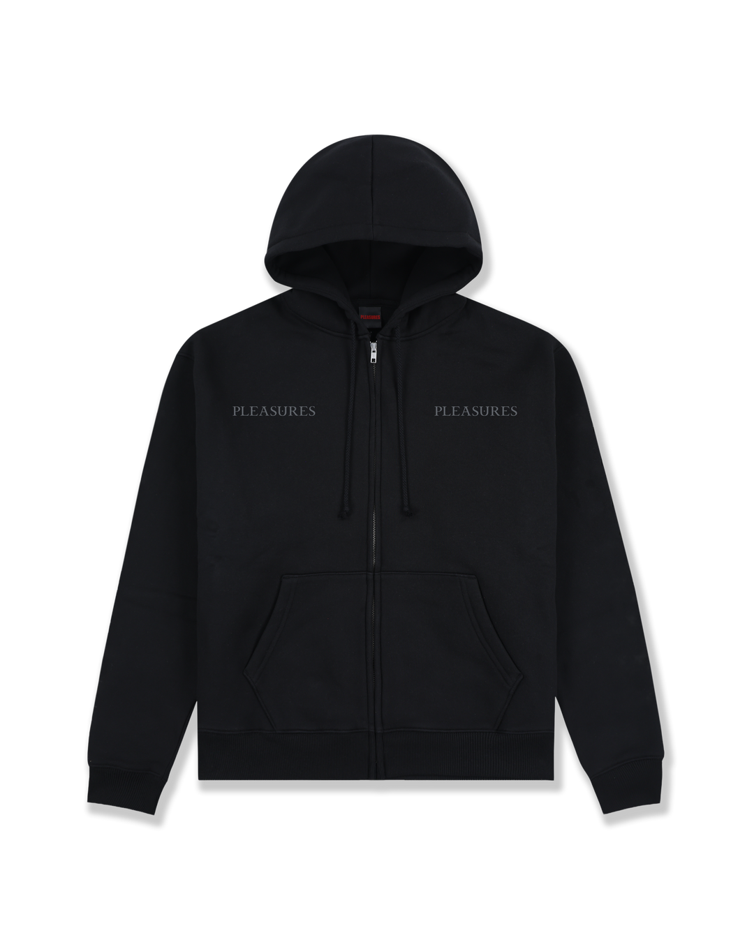Spine Zip Hoodie (Black)