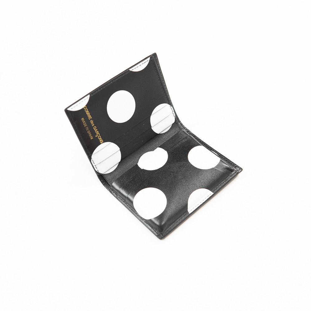 CDG Inside Polka Dot Bifold Wallet (Black) – Corporate