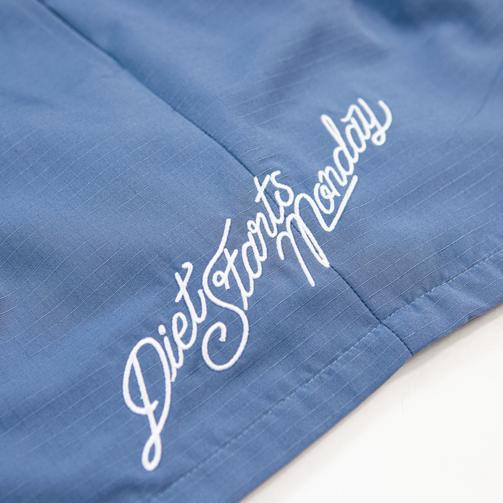 Cursive Ripstop Shorts (Blue)