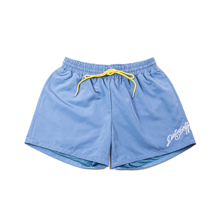 Cursive Ripstop Shorts (Blue)