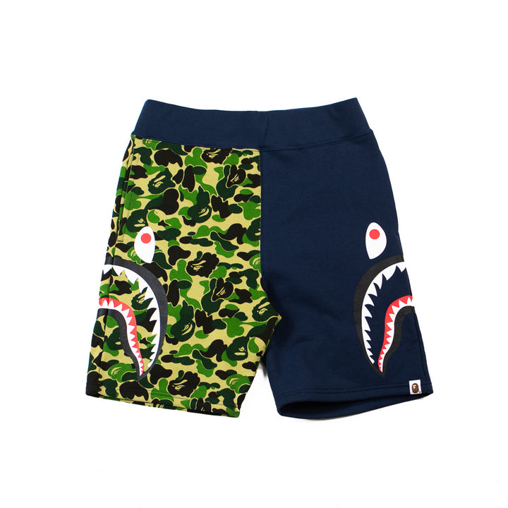 ABC Camo Side Shark Sweat Shorts(Green)