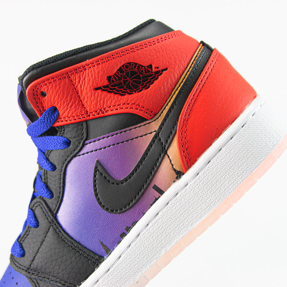 Air Jordan 1 Mid SS GS (Concord/Black/University Red)