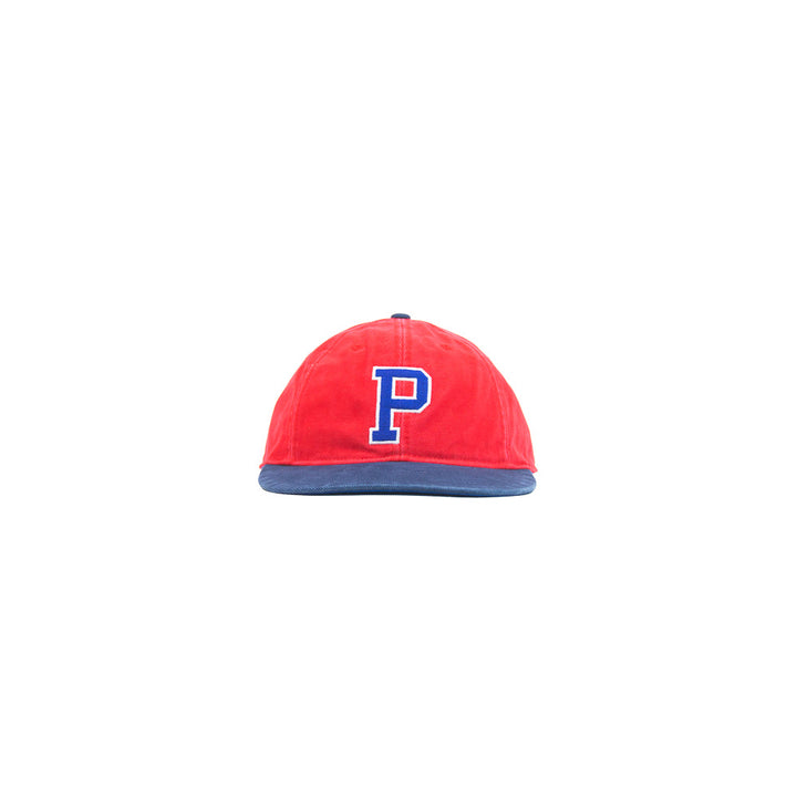 Logo-Patch Twill Ball Cap (Red)