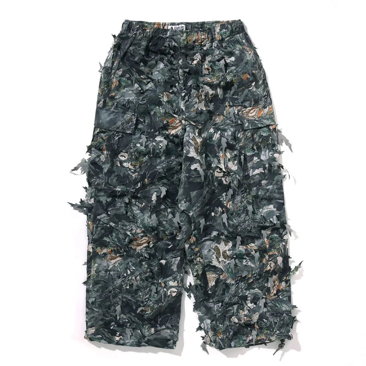TREE EDGE CAMO LASER CUT RELAXED FIT MILITARY PANTS (BROWN)