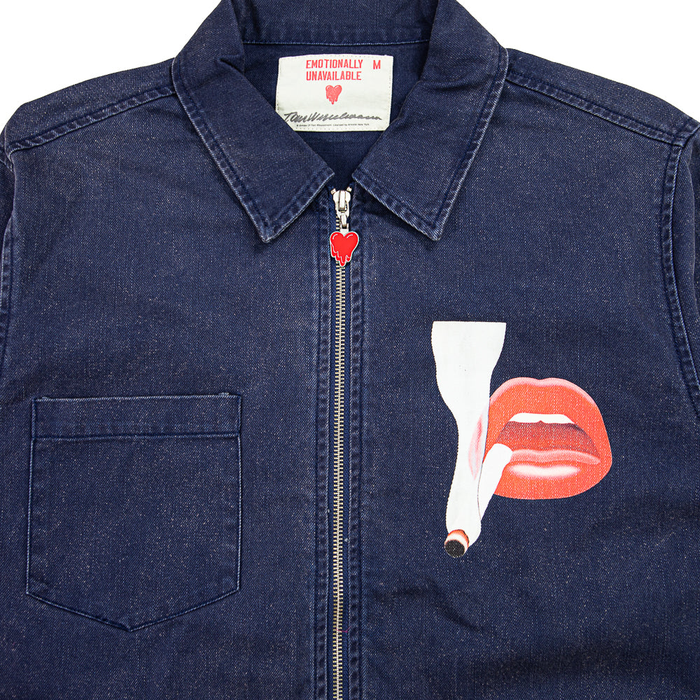 EU X Tom Wesselmann Smoking Lips Pocket Jacket (Navy)