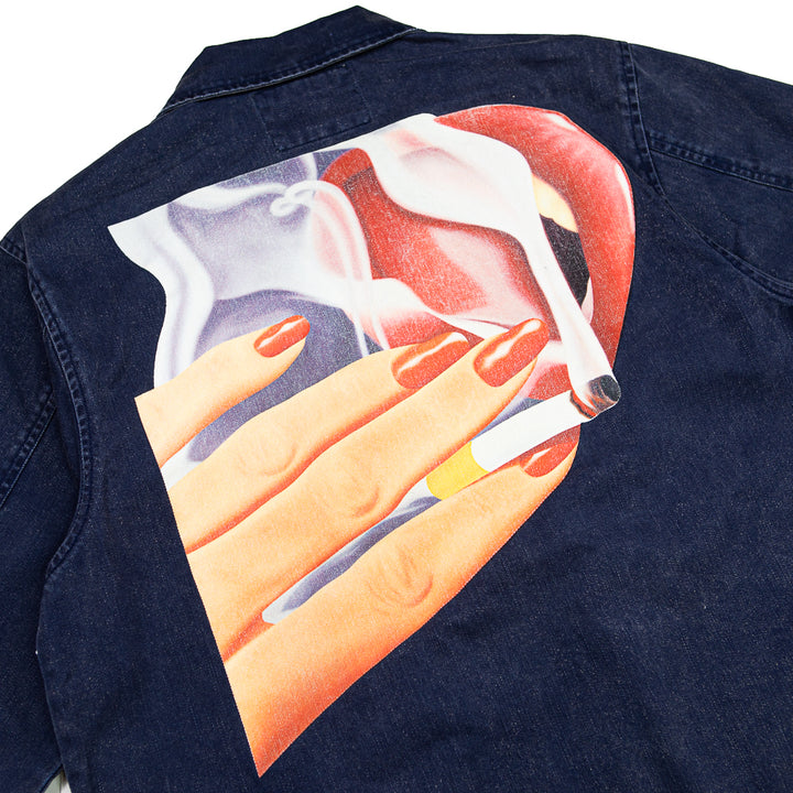 EU X Tom Wesselmann Smoking Lips Pocket Jacket (Navy)