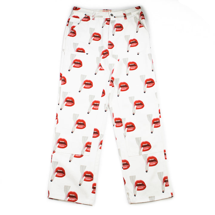 EU X Tom Wesselmann Smoking Lips Work Pant