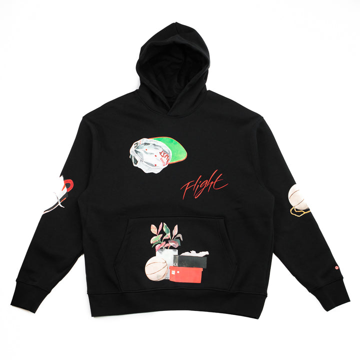 Flight Artist Fleece Pullover Hoodie (Black)