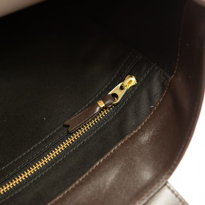 CDG Classic Leather Tote Bag (Brown)