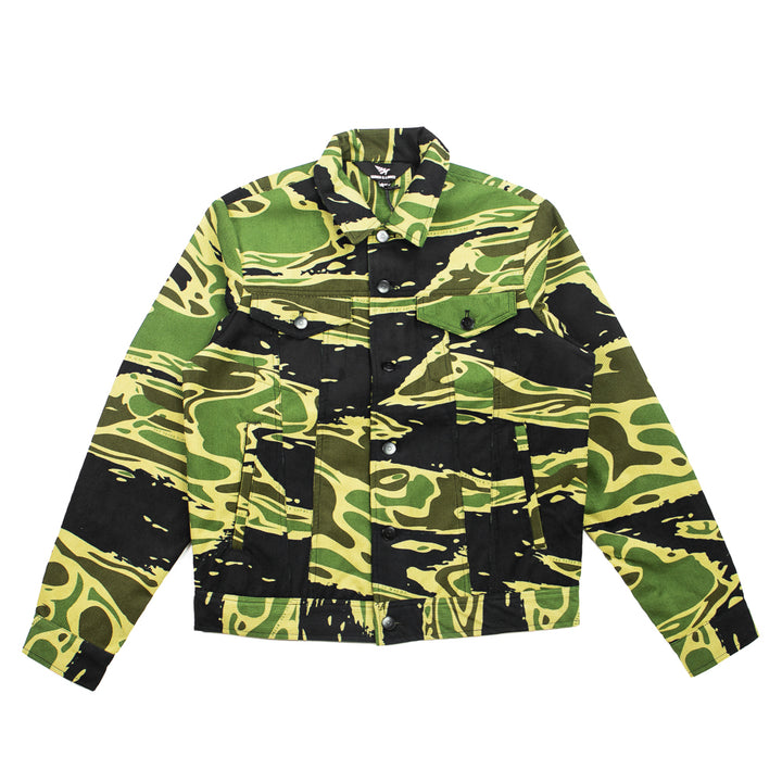 Eye Of The Tiger Trucker Jacket (Tiger Woodland Camo)