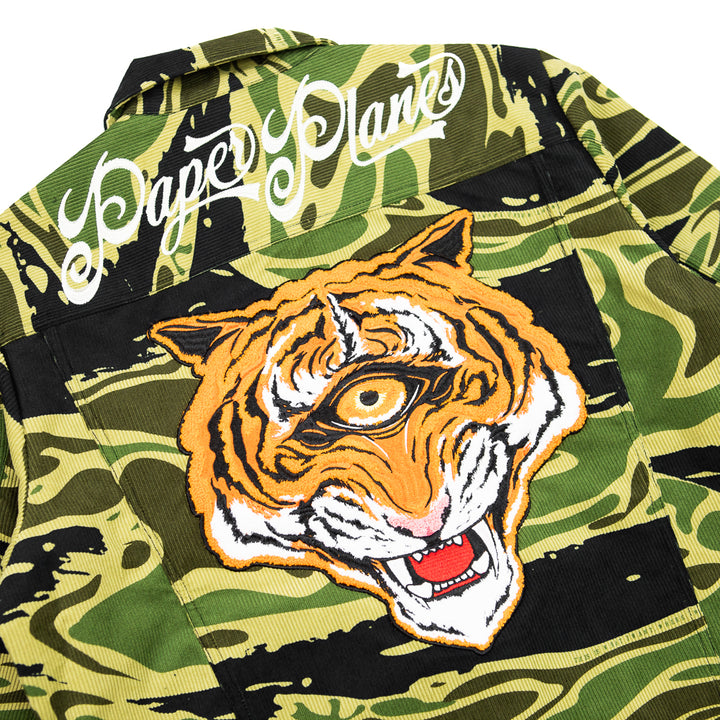 Eye Of The Tiger Trucker Jacket (Tiger Woodland Camo)