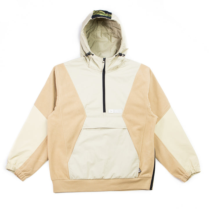 Hybrid Bonded Polar Fleece Anorak (Gravel)