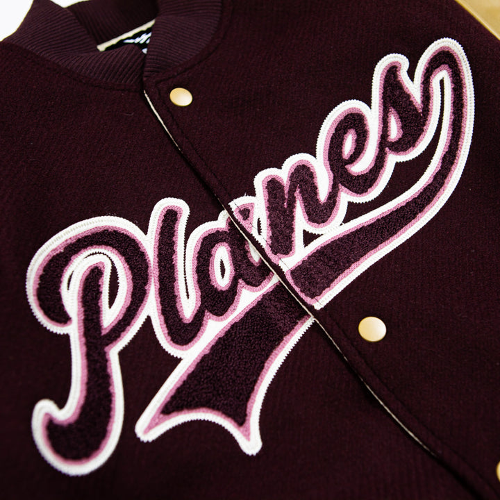 Planes Varsity Jacket (Burgundy)