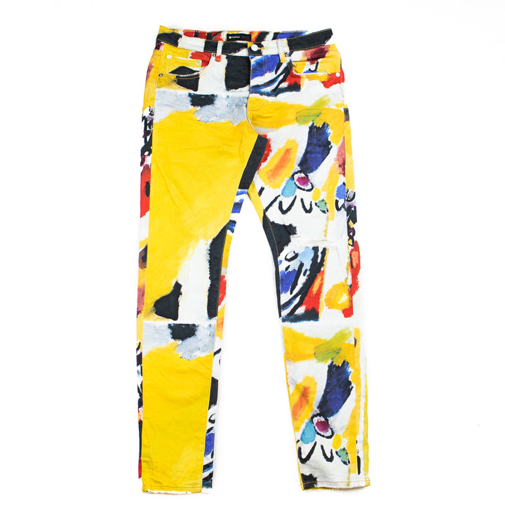 P001 - Abstract Print Denim