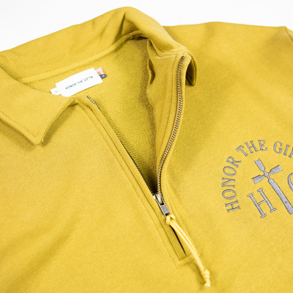 Prep School Henley Sweater (Mustard)