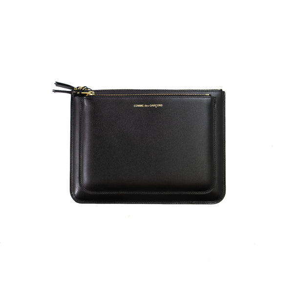 CDG Outside Pocket Large Zip Pouch (Black) – Corporate