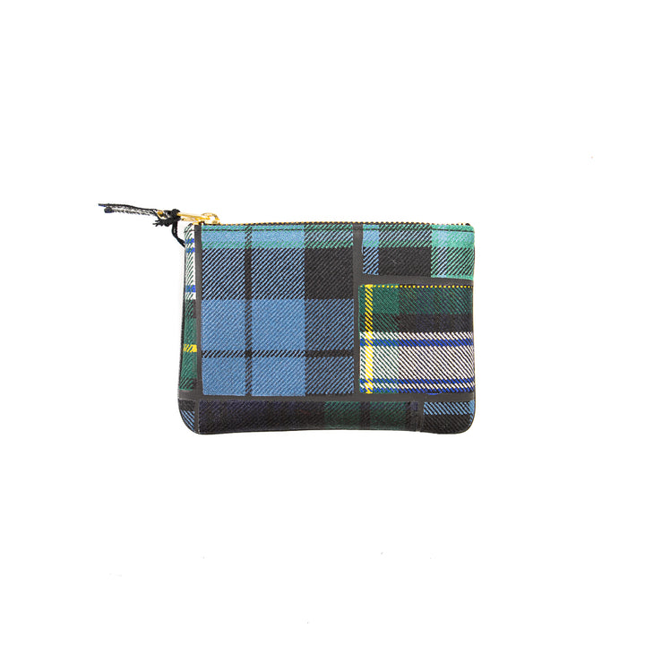 CDG Tartan Patchwork Pouch (Green)