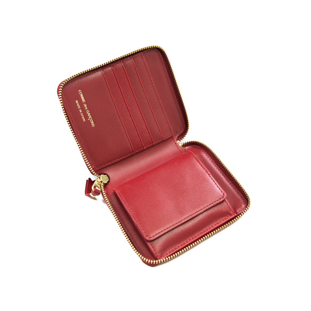 CDG Outside Pocket Zip Wallet (Red) – Corporate