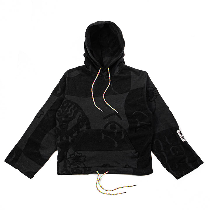 Towelling Hoodie (Black)