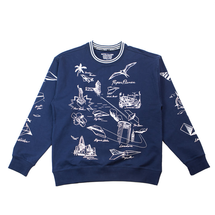 Internationally Known Crewneck Sweatshirt (Indigo)