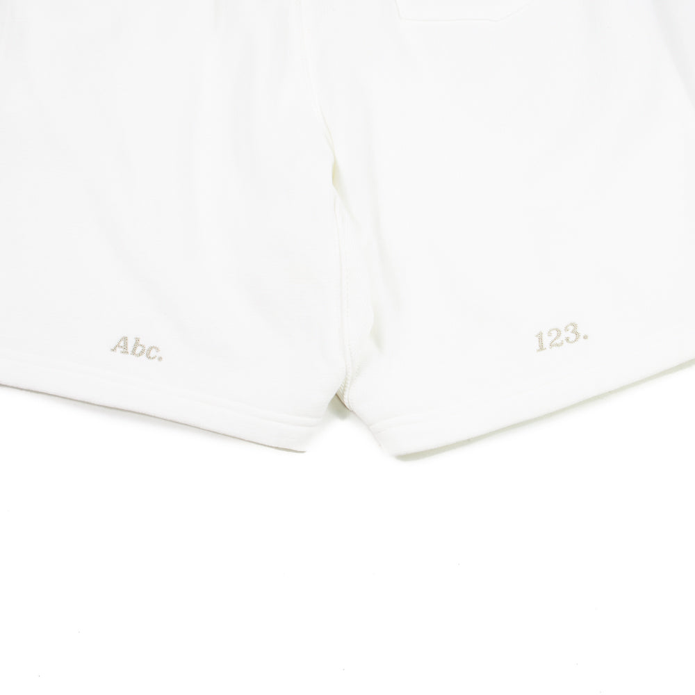 Abc. 123. Sweatshorts (Selenite)