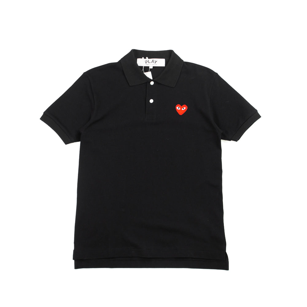 Heart Logo Slim Fit Polo (Black) – Corporate
