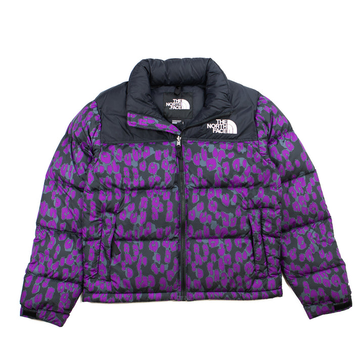 W Print Nuptse Jacket (Gravity Purple/Leopard)