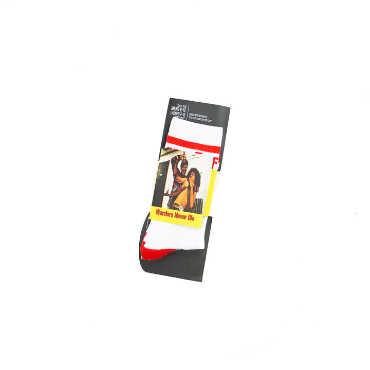 Never Die Socks (White/Red)