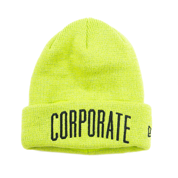 Corporate Reflective Camp-Out Beanie 2.0 (Lime)