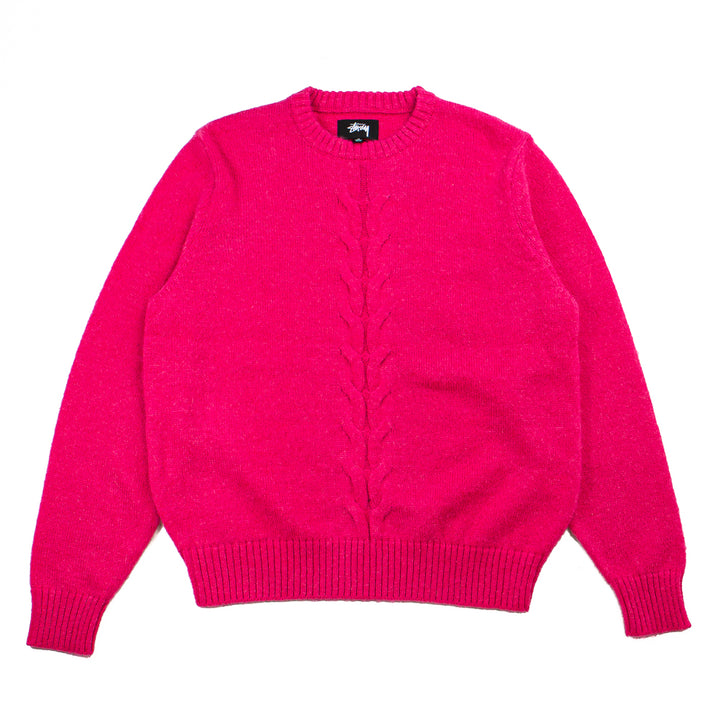 Double Cable Sweater (Pink)