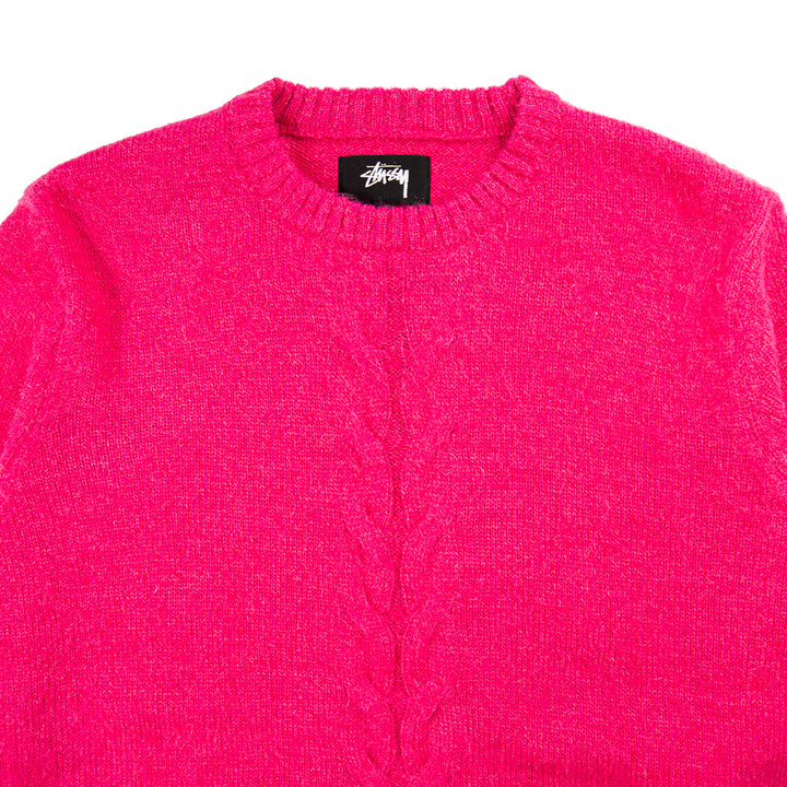 Double Cable Sweater (Pink)