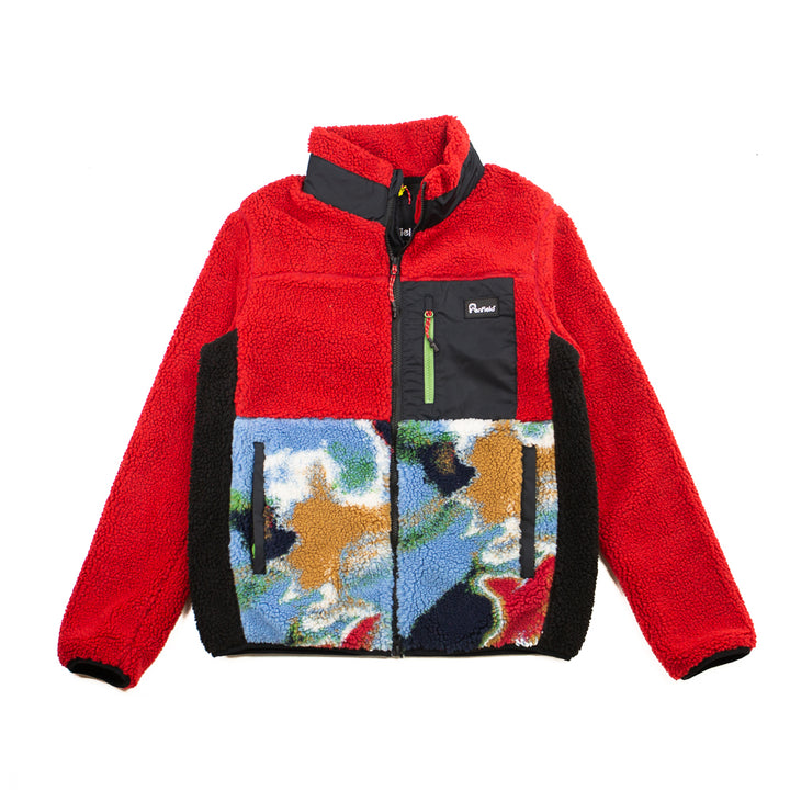 Mattawa Print Fleece (Chili Red)