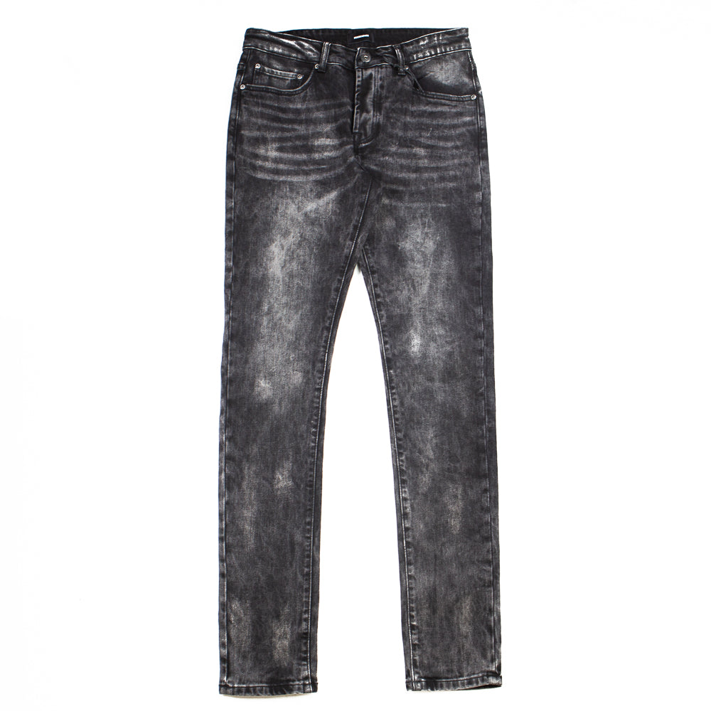 The McQueen Slim-Fit Denim Jean (Black Rain Acid)