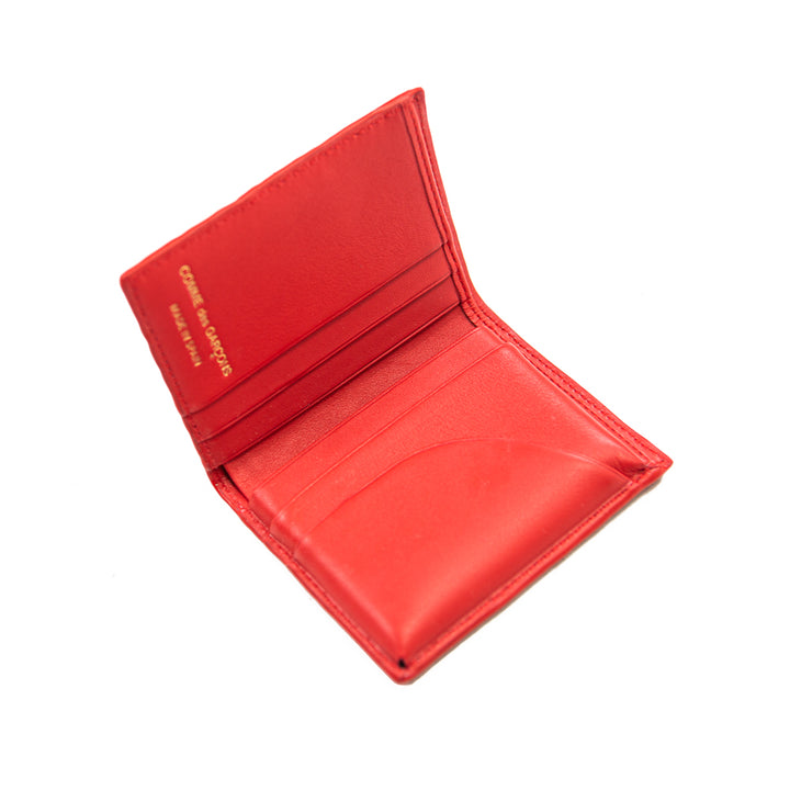 CDG Embossed Roots Bifold Wallet (Red)