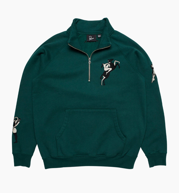 Life Experience Half-Zip Sweatshirt (Pine Green)