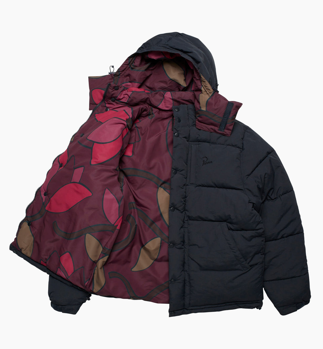 The Secret Garden Puffer Jacket (Navy Blue)