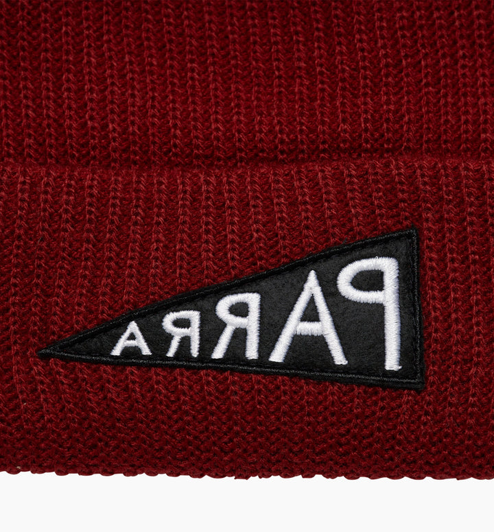 Mirrored Flag Logo Beanie (Dark Red)