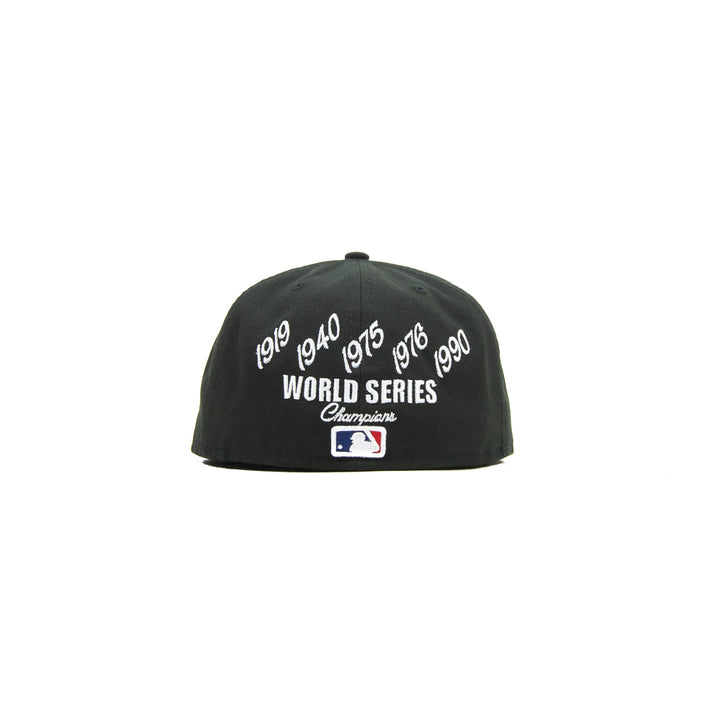 Cincinnati Reds Crown Champs Fitted Cap (Black)