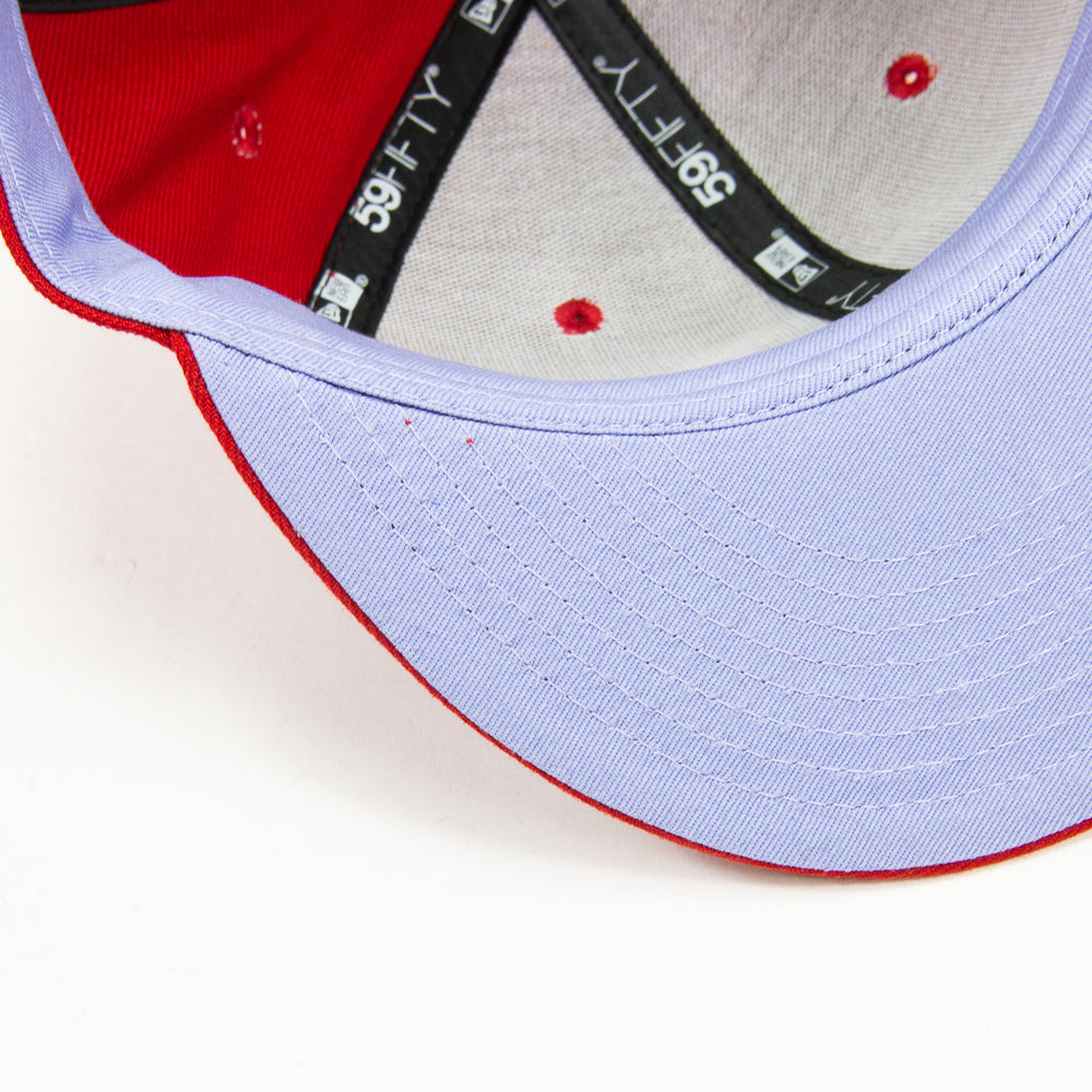 Cincinnati Reds Color Pop UV Fitted Cap (Red/Lavender)