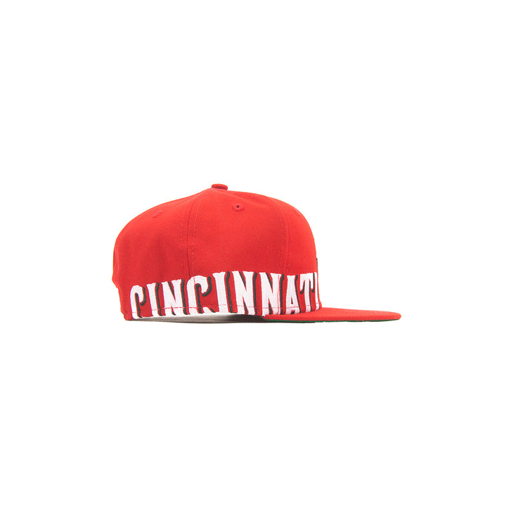 Cincinnati Reds Side Split Fitted Cap (Red)