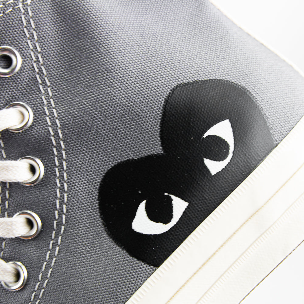 Comme des Garcons Play x Converse Chuck 70 Hi (Steel Gray/Egret/Black)