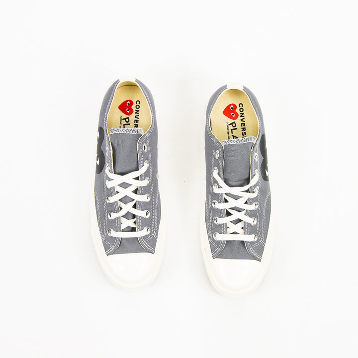 Comme des Garcons Play x Converse Chuck 70 Ox (Steel Gray/Egret/Black)