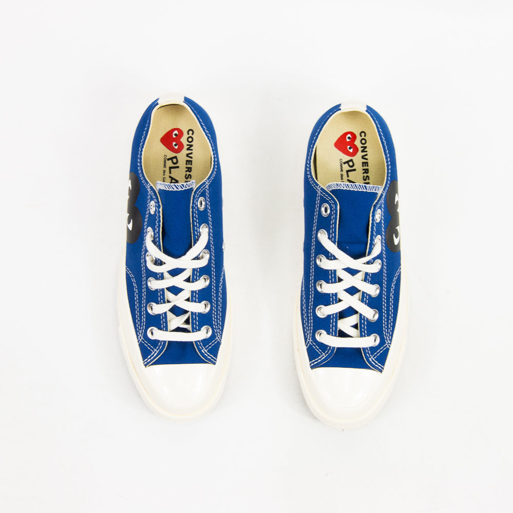 HOT Low Top Converse Comme Des Garcons Blau Comme Des
