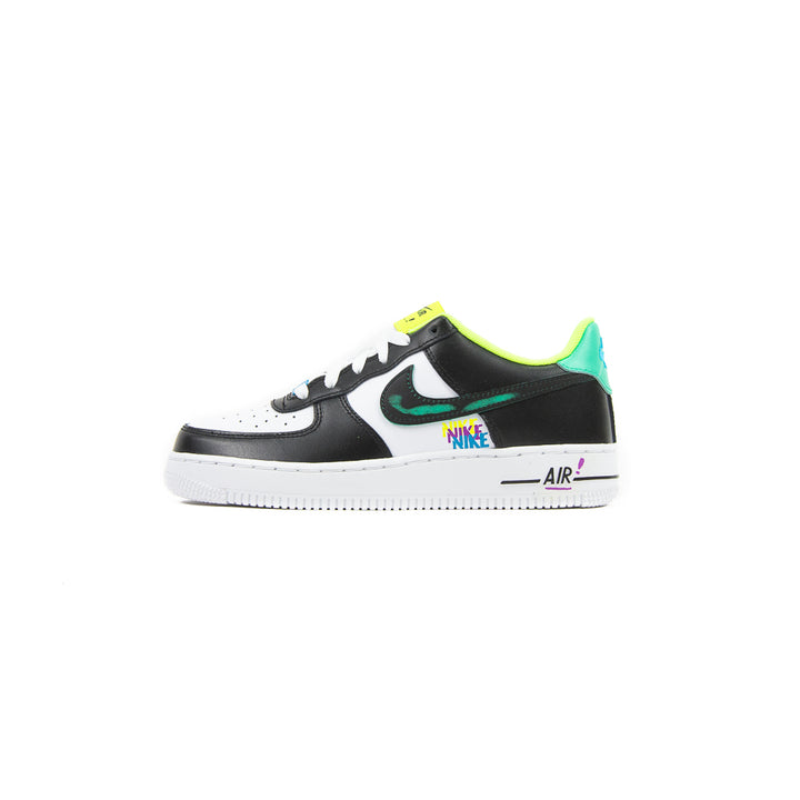 Air Force 1 LV8 GS (White/Black/Laser Blue/Volt)