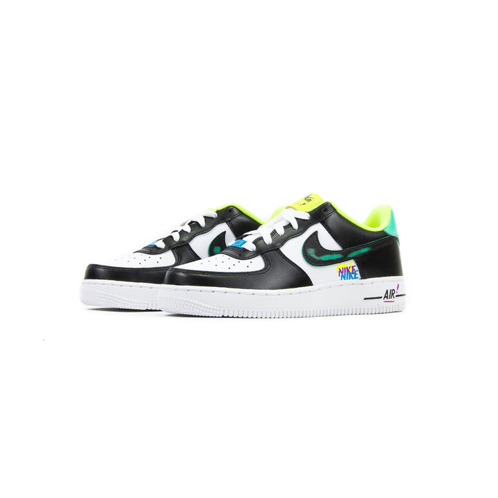 Air Force 1 LV8 GS (White/Black/Laser Blue/Volt)