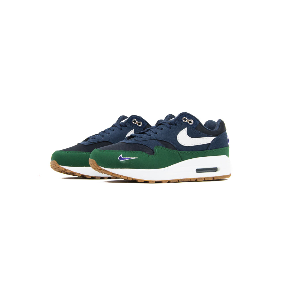 WMNS Air Max 1 '87 QS (Obsidian/White/Midnight Navy/Gorge Green)